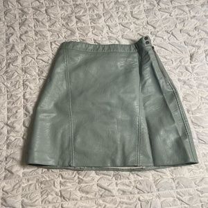 light blue mini skirt